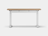 Oakywood Standing Desk Touch Bundle in oak Standing Desk with cable management | oak veneer, , white