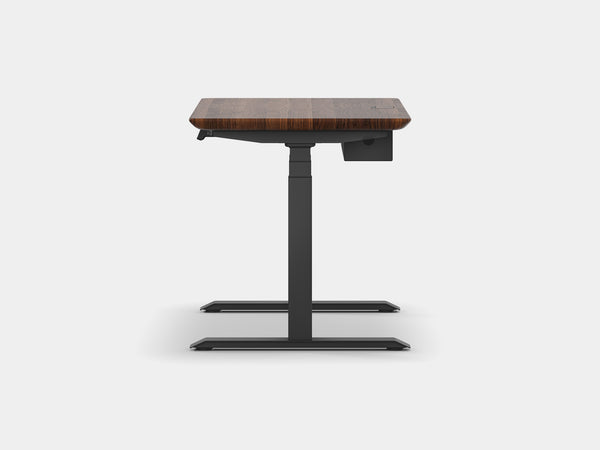 Oakywood Des Touch Bundle in oak Standing Desk with cable management | walnut, , black