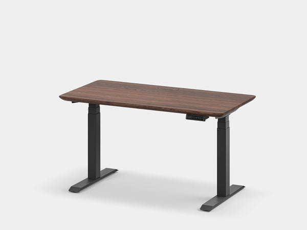 Oakywood Des Touch Bundle in oak Standing Desk with cable management | walnut, , black