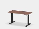 Oakywood Standing Desk Touch Bundle in oak Standing Desk with cable management | walnut veneer, , black