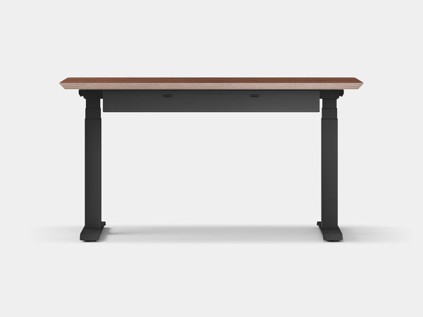 Oakywood Standing Desk Touch Bundle in oak Standing Desk with cable management | walnut veneer, , black