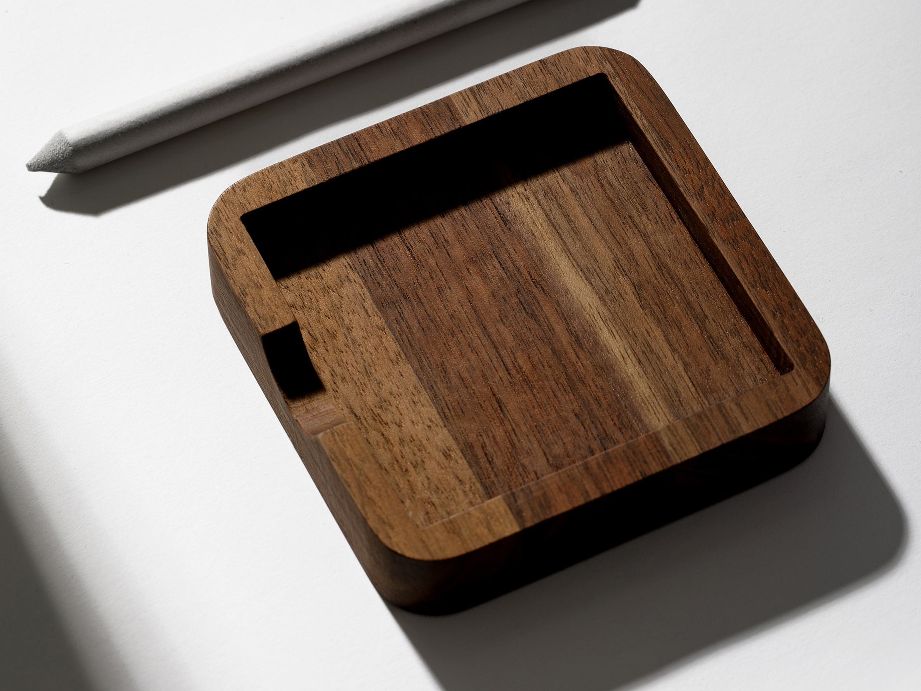 oakyblocks walnut sticky notes tray | walnut