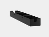 oakywood cable management tray black large size front view | black, large