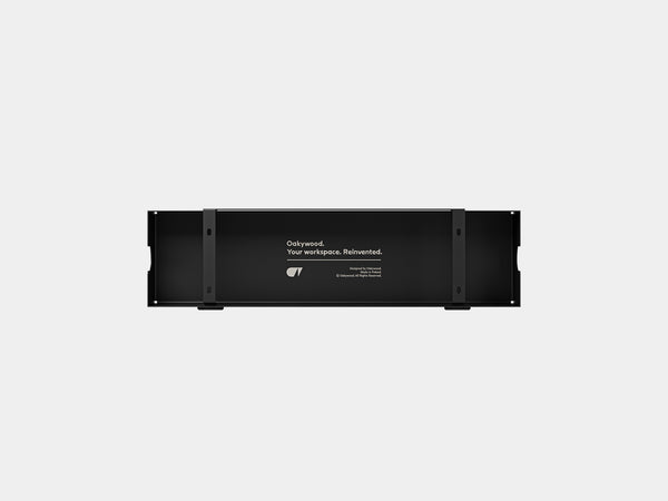 oakywood cable management tray black small size top view | black, small