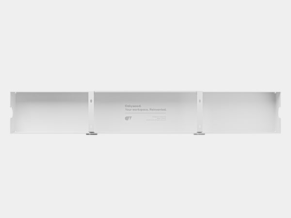 oakywood cable management tray white large size top view | white, large