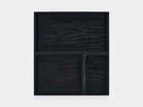 Oakywood Stackable Valet Trays Bundle in black – sleek multi-level trays for office or home desk setups | black, 