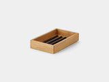Oakywood Valet Tray in oak – elegant tray for organizing keys, notes, and gadgets | oak, small