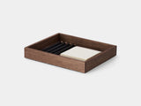 Oakywood Valet Tray in walnut – functional tray for keeping small items organized | walnut, medium