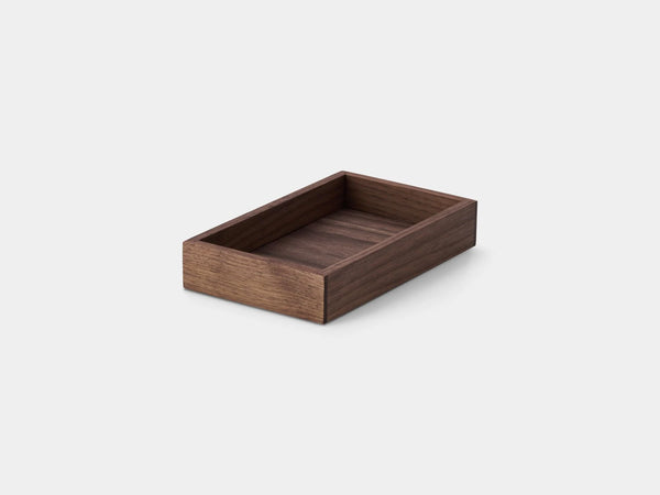 Oakywood Valet Tray in walnut – practical tray for keeping small items tidy | walnut, small