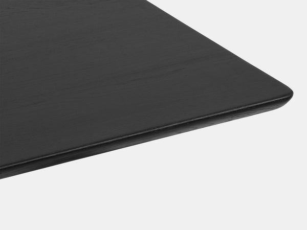 Oakywood Wooden Table Top in black – elegant wooden top for home or office | black,