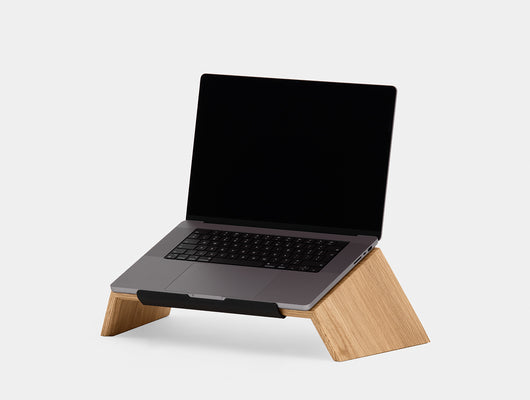 oakywood oak wooden laptop stand | oak,  