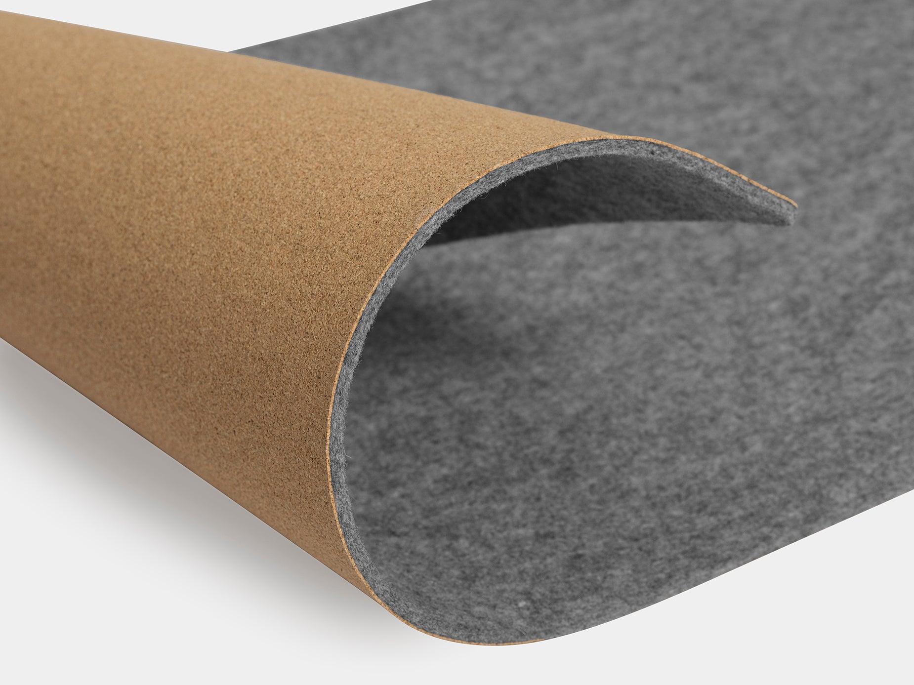 oakywood large grey felt desk mat closeup | grey, 