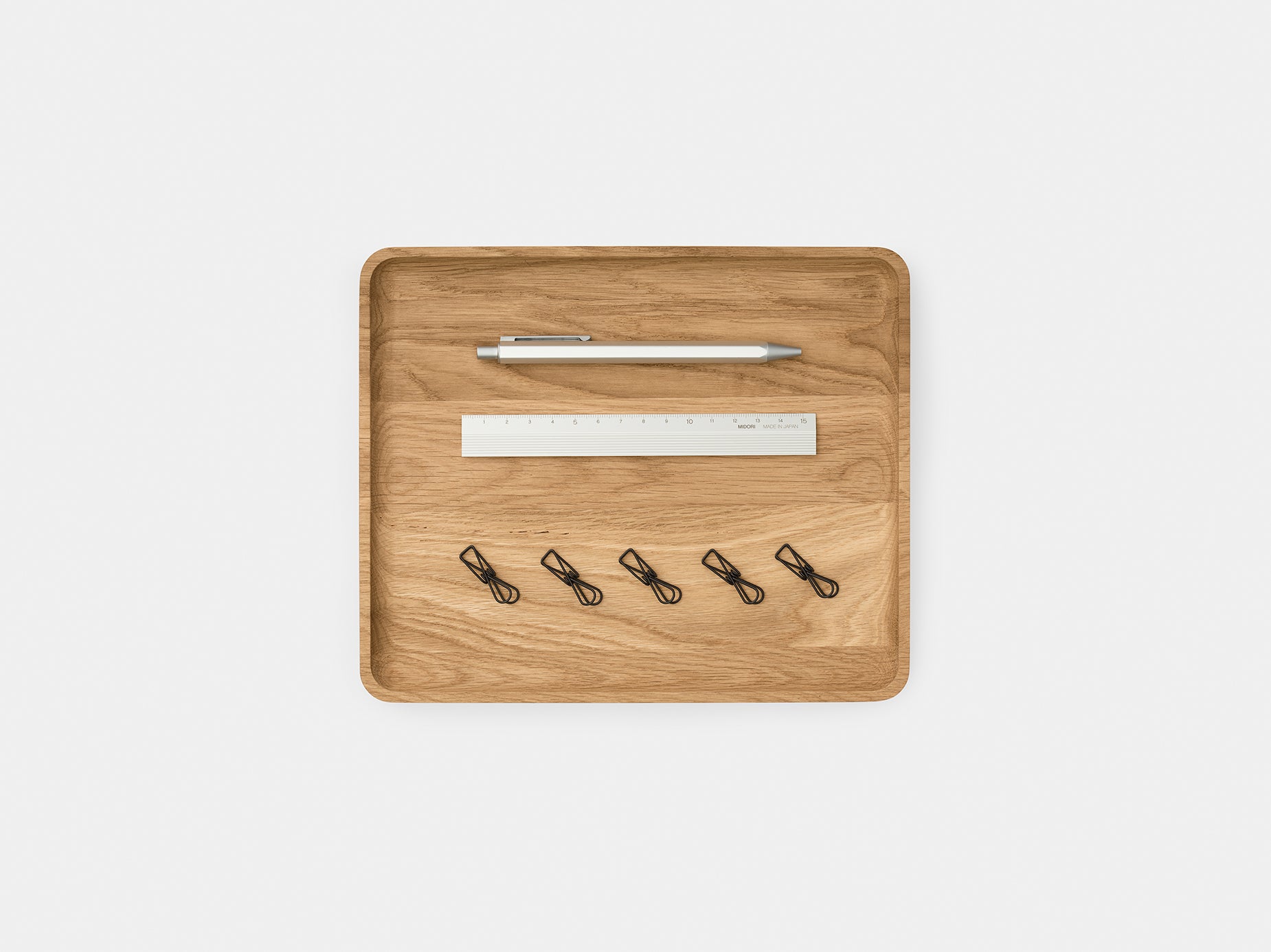 oakywood oak wooden tray medium size top view | oak, medium