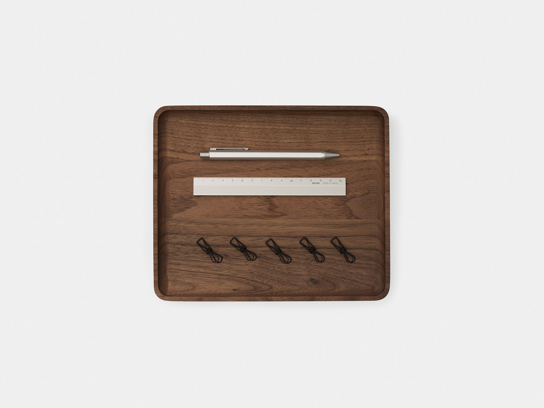 oakywood walnut wooden tray medium size top view | walnut, medium