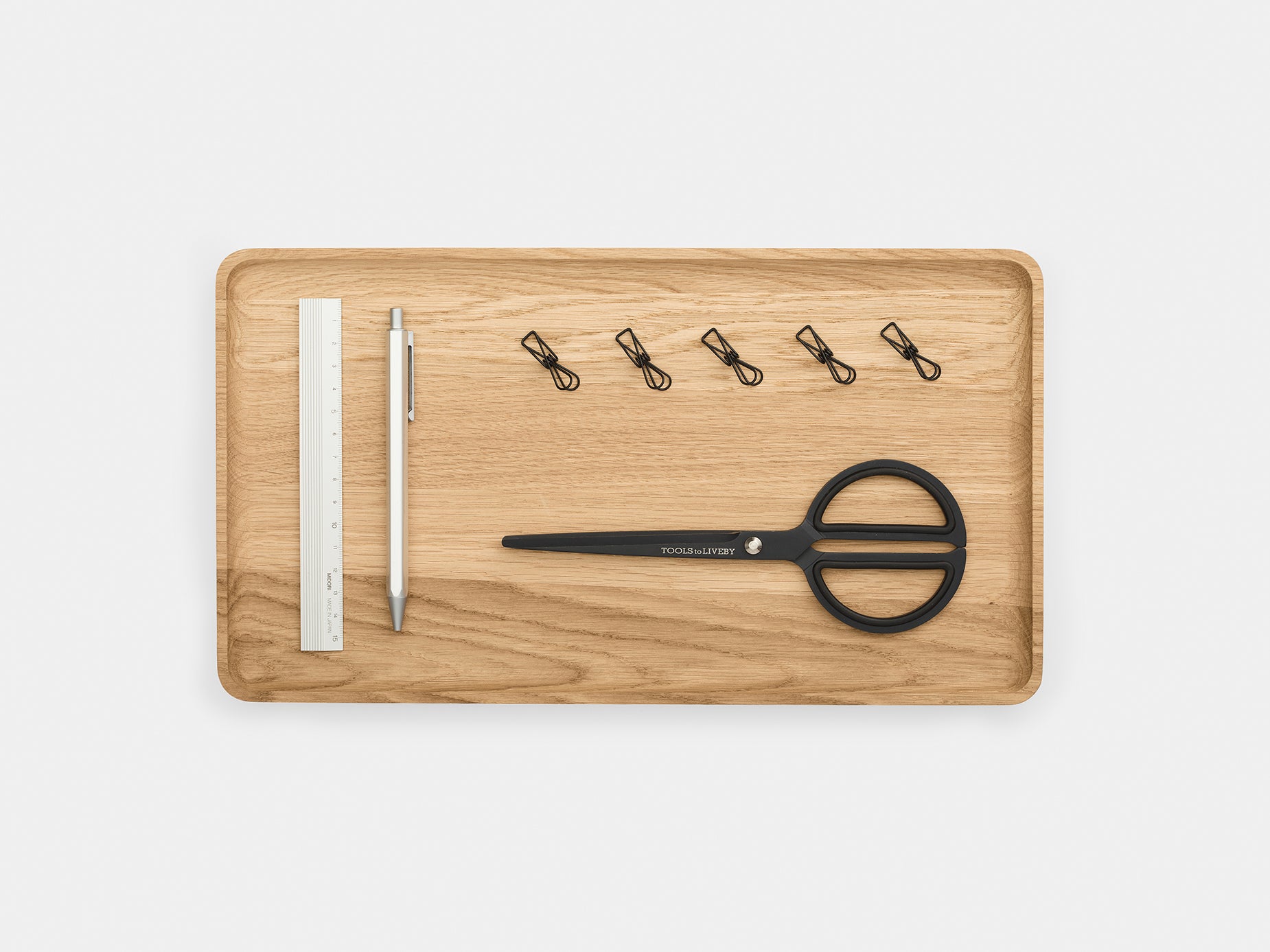 oakywood oak wooden tray large size top view | oak, large