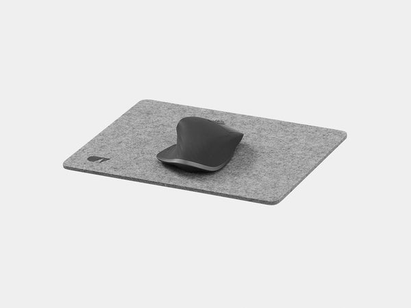 oakywood grey felt mouse pad | grey