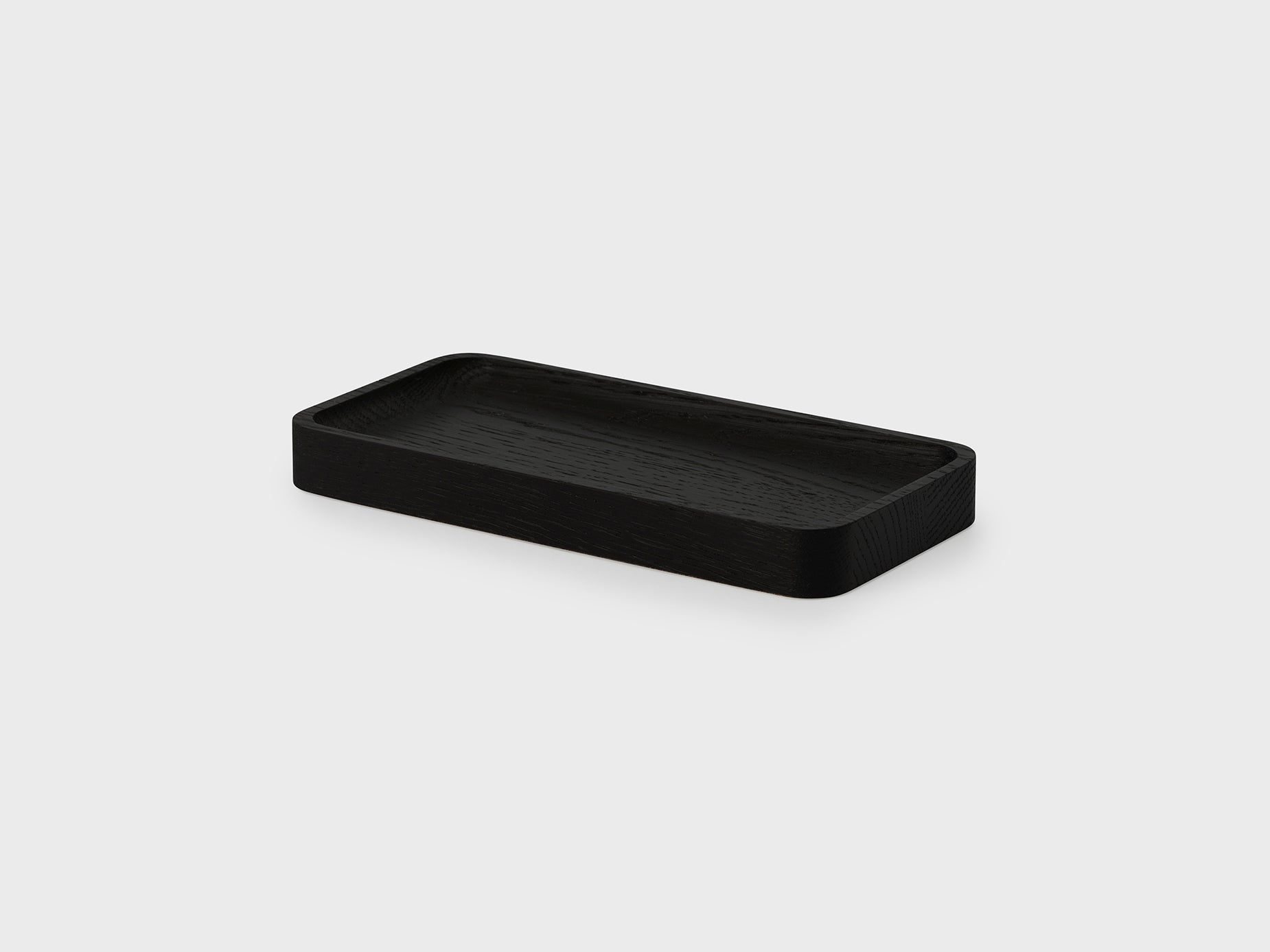 oakyblocks black wooden tray large size empty | black