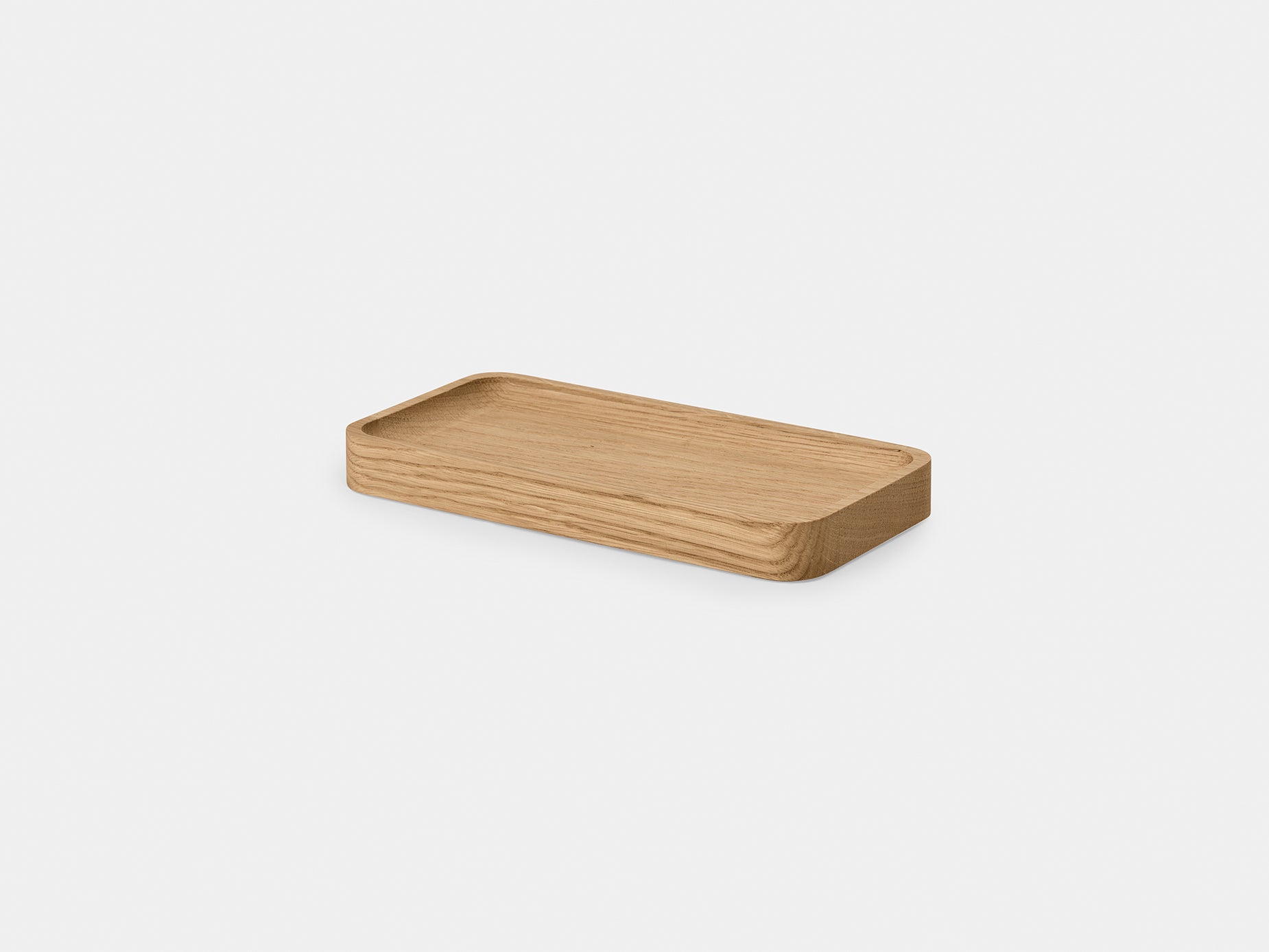 oakyblocks oak wooden tray large size side view | oak