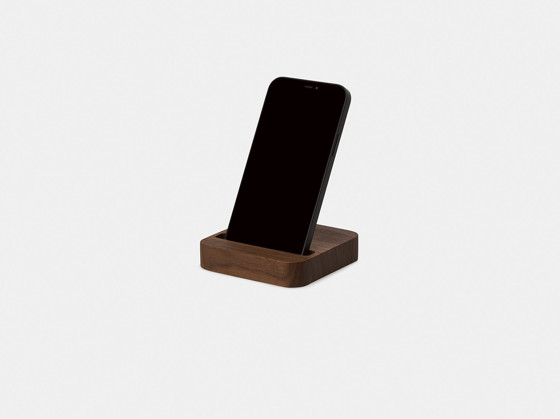 oakyblocks walnut smartphone holder | walnut