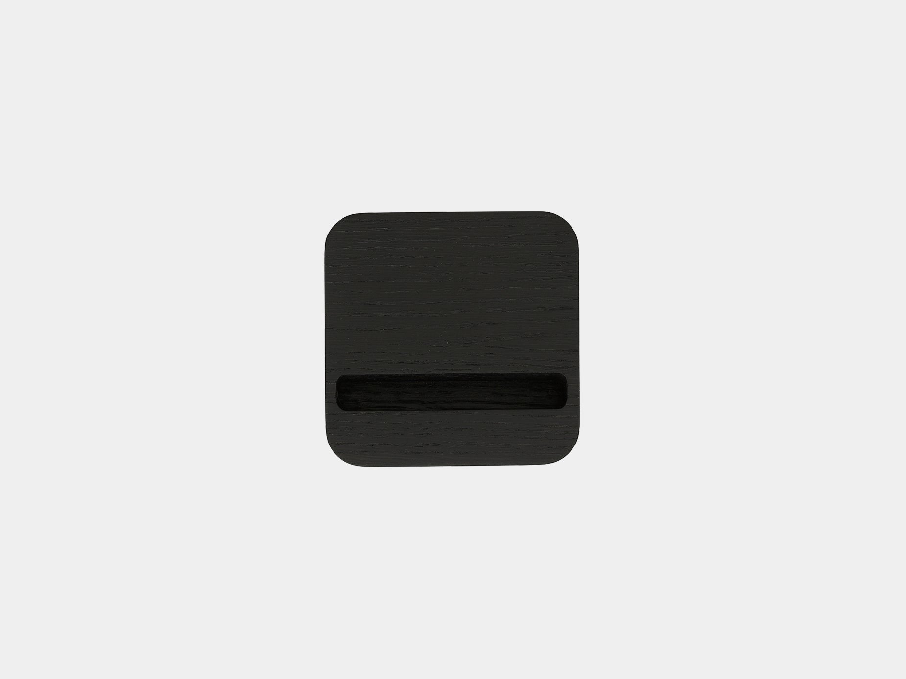 oakyblocks black smartphone holder top view | black
