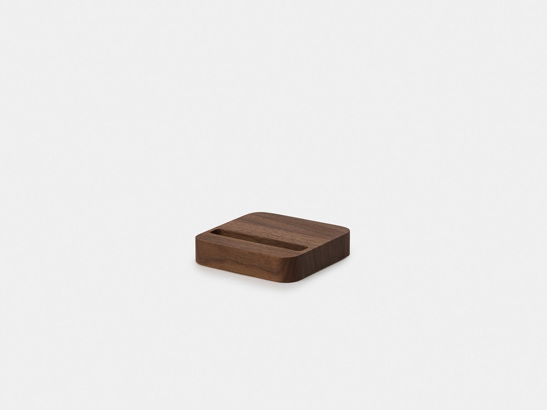 oakyblocks walnut smartphone holder empty | walnut