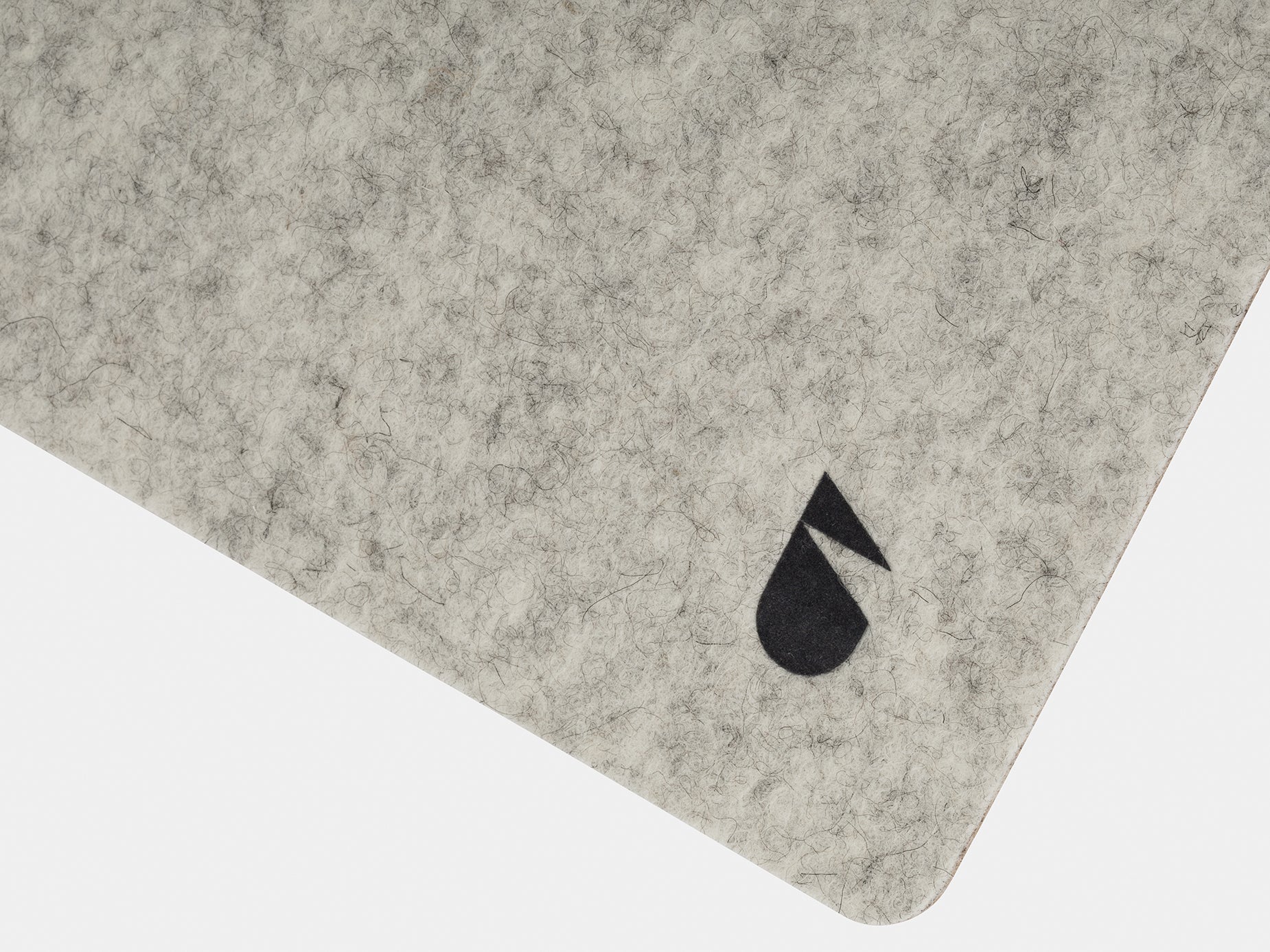 oakywood stone grey felt mouse pad details | stone grey