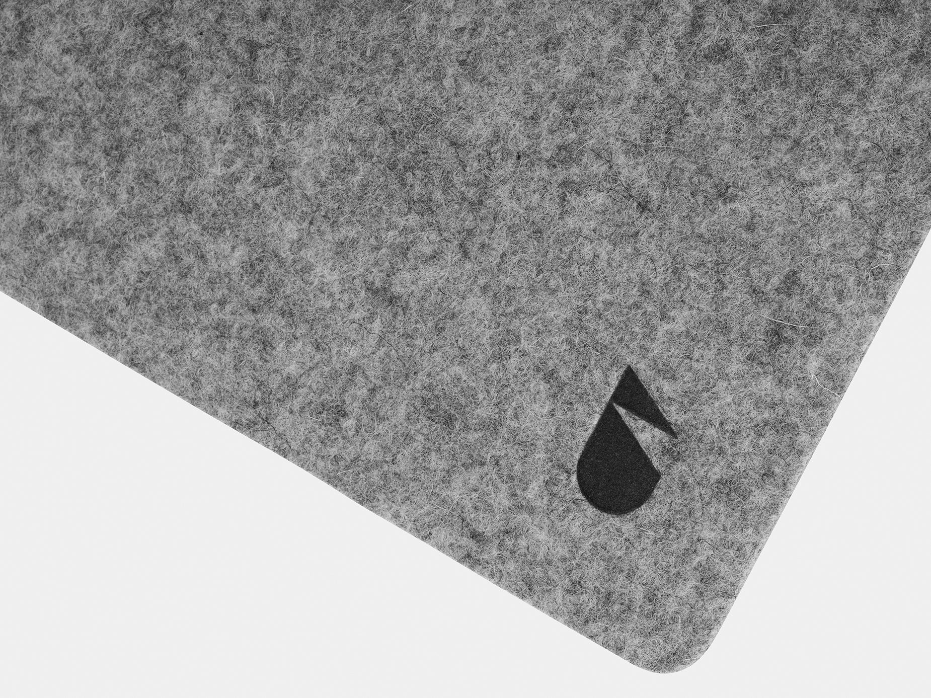 oakywood grey felt mouse pad details | grey