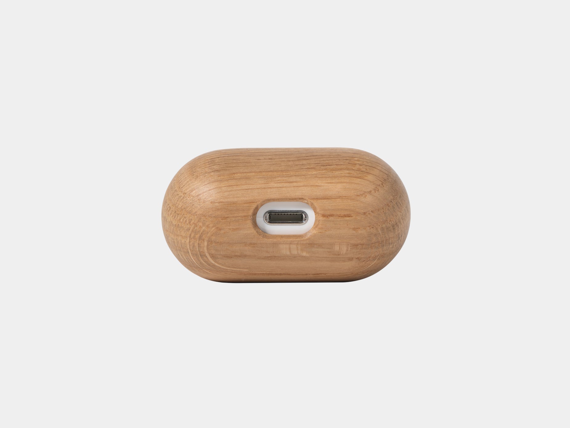 oakywood oak wooden airpods case connector | oak, airpods 1/2