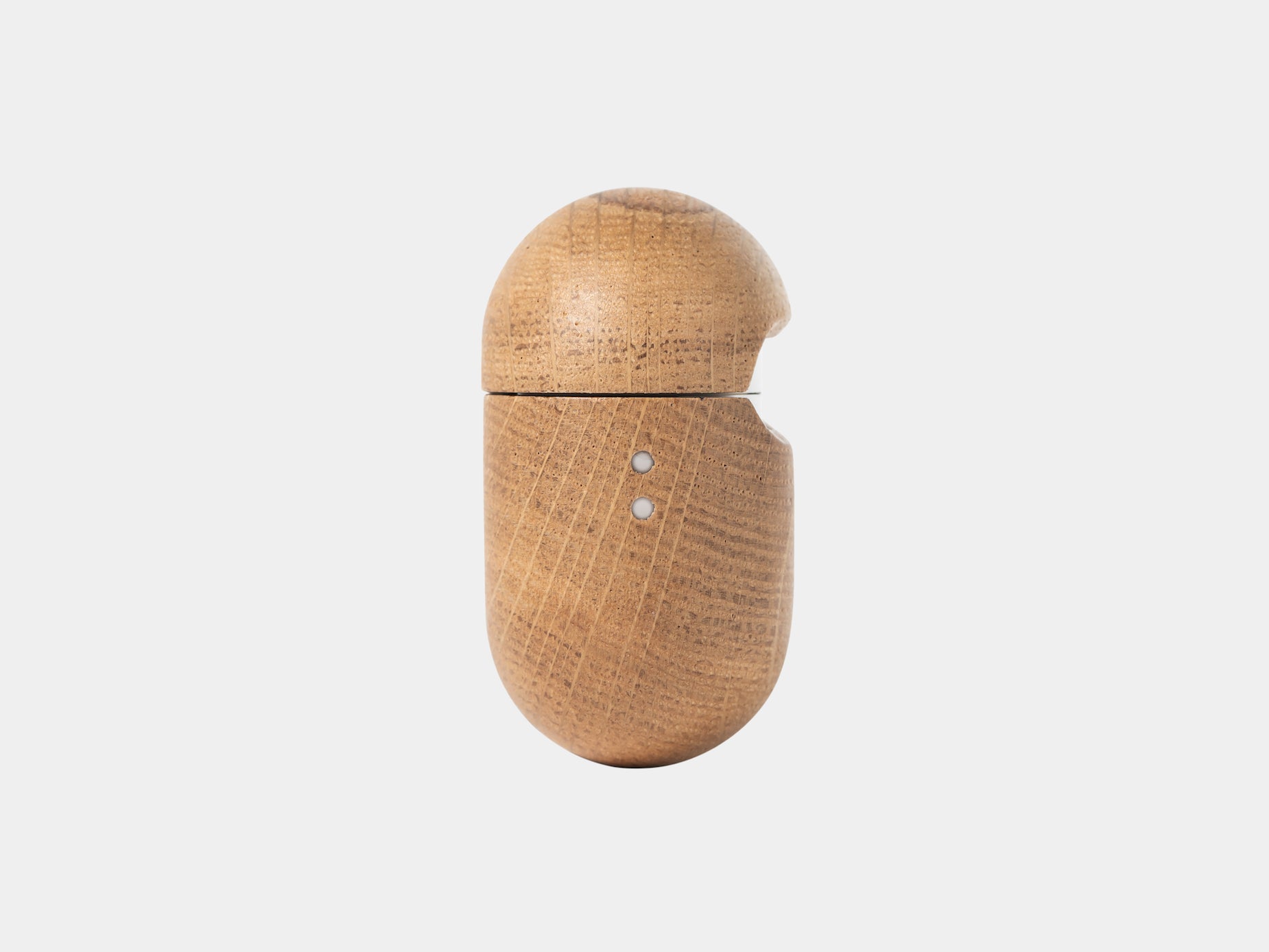 oakywood oak wooden airpods pro case side | oak, airpods pro/pro2